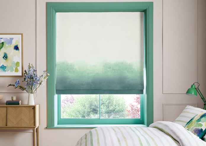 Bluebellgray Ombre, Teal - Roman Blind - Image 3